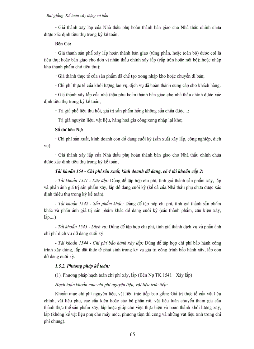 image for page Kê toán xây dựng