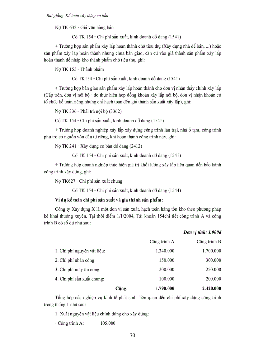 image for page Kê toán xây dựng