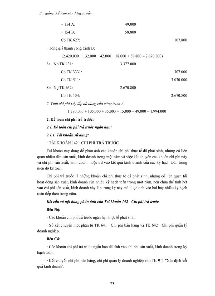 image for page Kê toán xây dựng