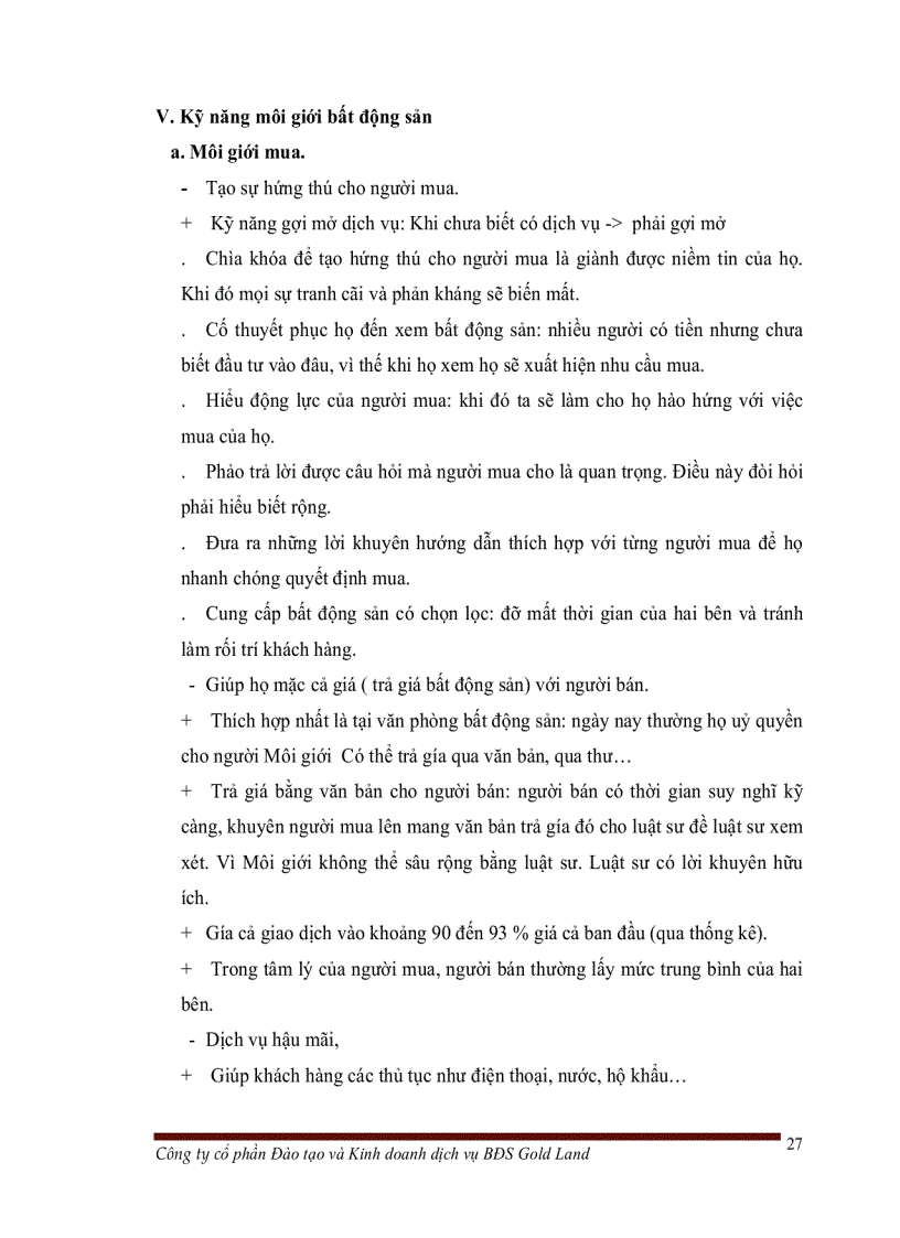 image for page Quy trình và kỹ năng môi giới bất động sản