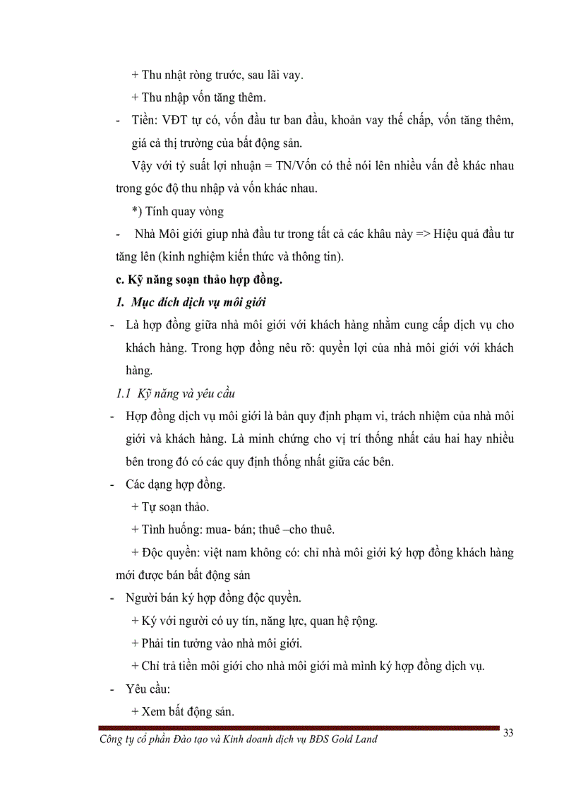 image for page Quy trình và kỹ năng môi giới bất động sản