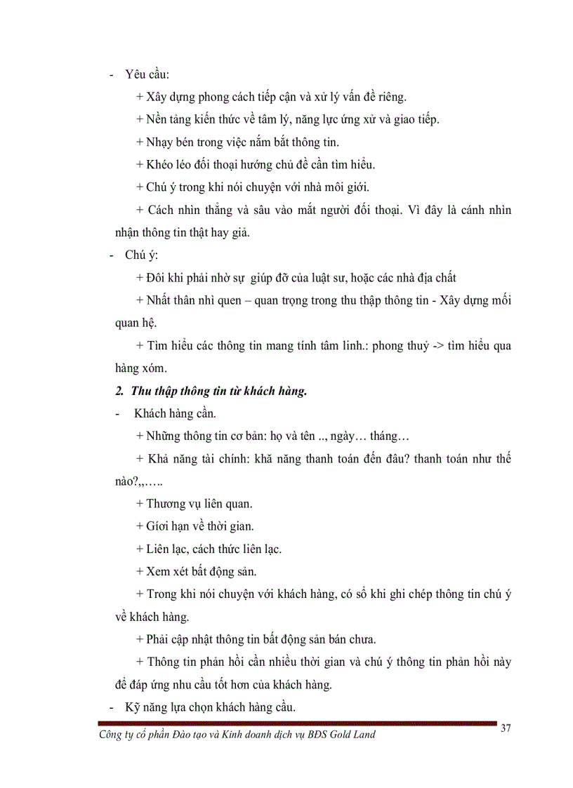 image for page Quy trình và kỹ năng môi giới bất động sản