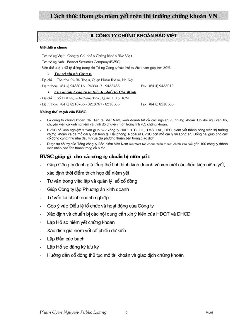 image for page Cách thức tham gia niêm yết trên thị trường chứng khoán Việt Nam