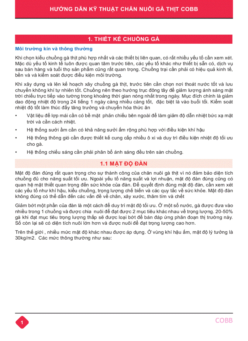 image for page Hướng dẫn kỹ thuật Chăn nuôi gà thịt Cobb