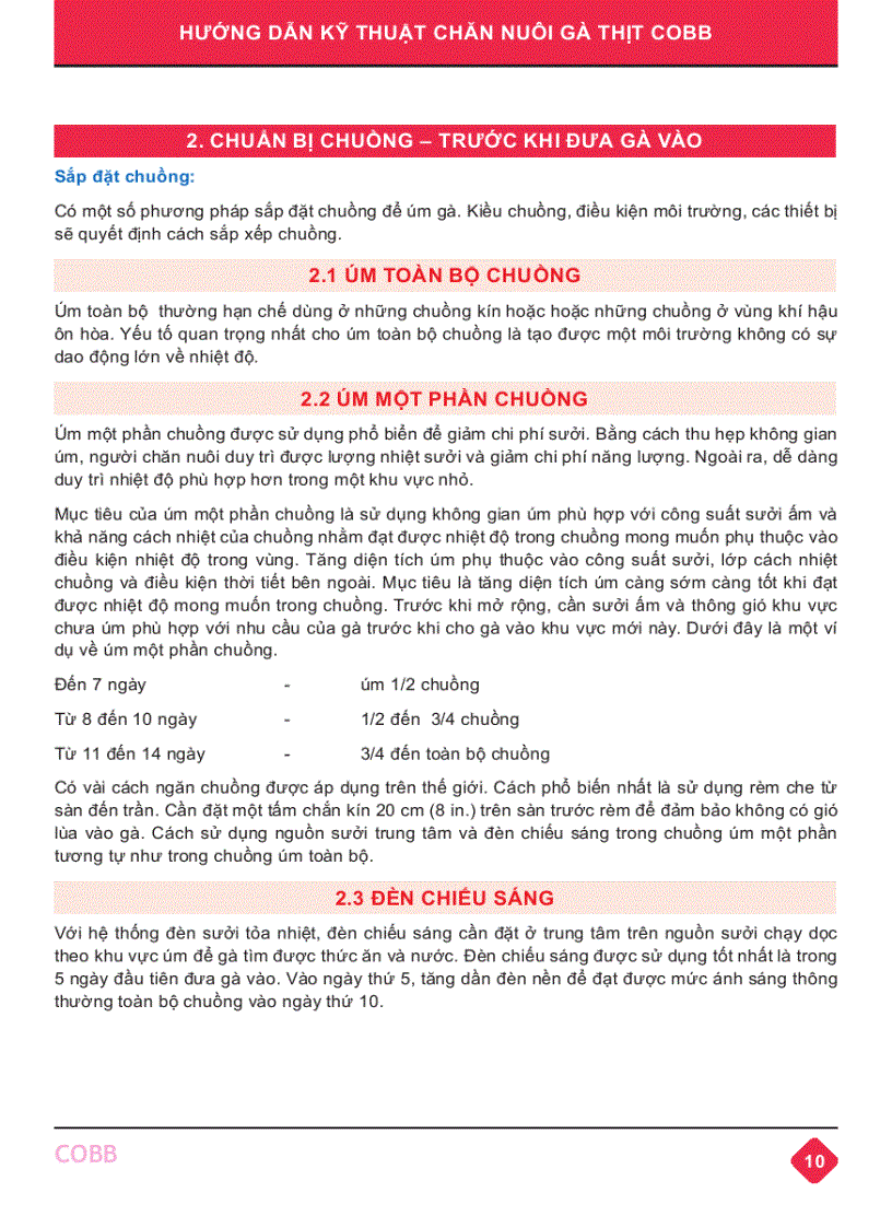 image for page Hướng dẫn kỹ thuật Chăn nuôi gà thịt Cobb