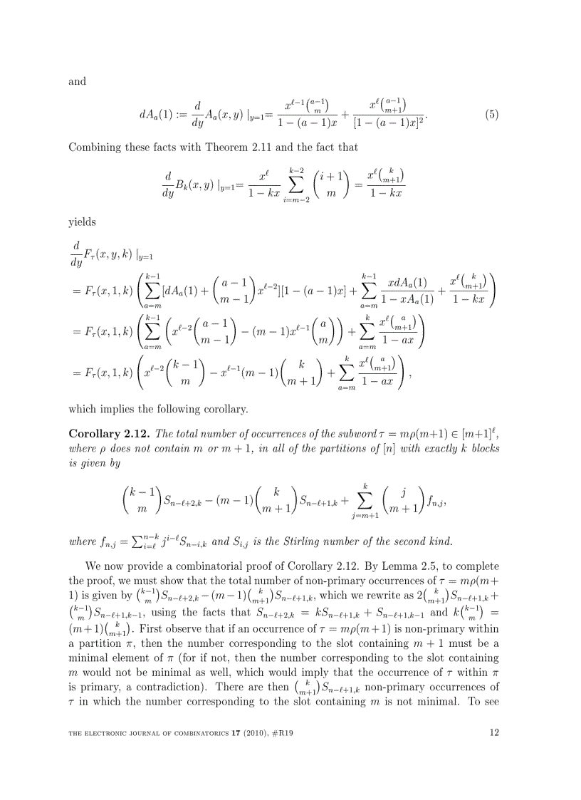 image for page Counting subwords in a partition of a set