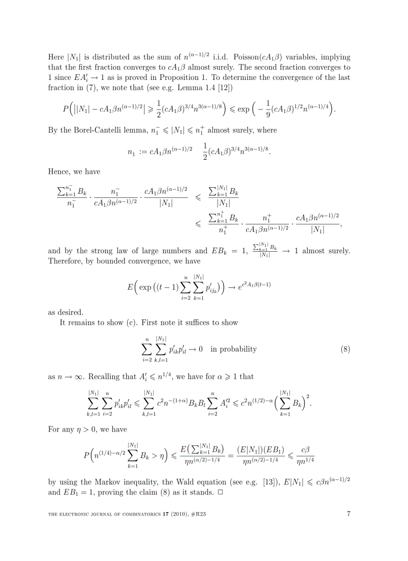 image for page Degree distributions in general random intersection graphs