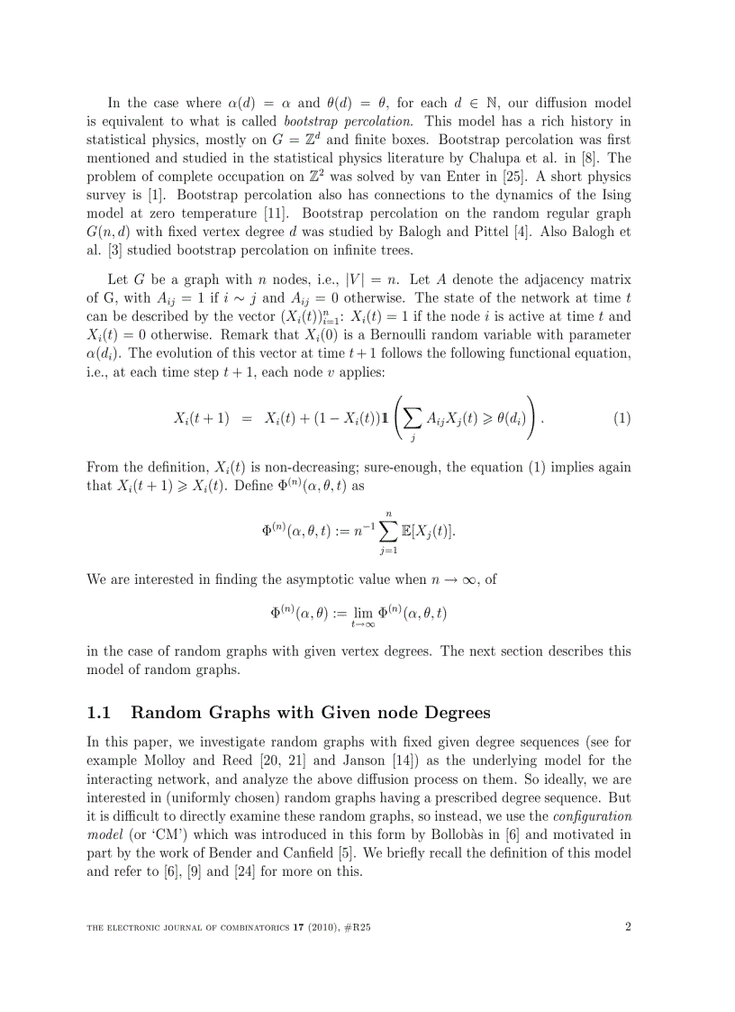 image for page Bootstrap Percolation and Diffusion in Random Graphs with Given Vertex Degrees