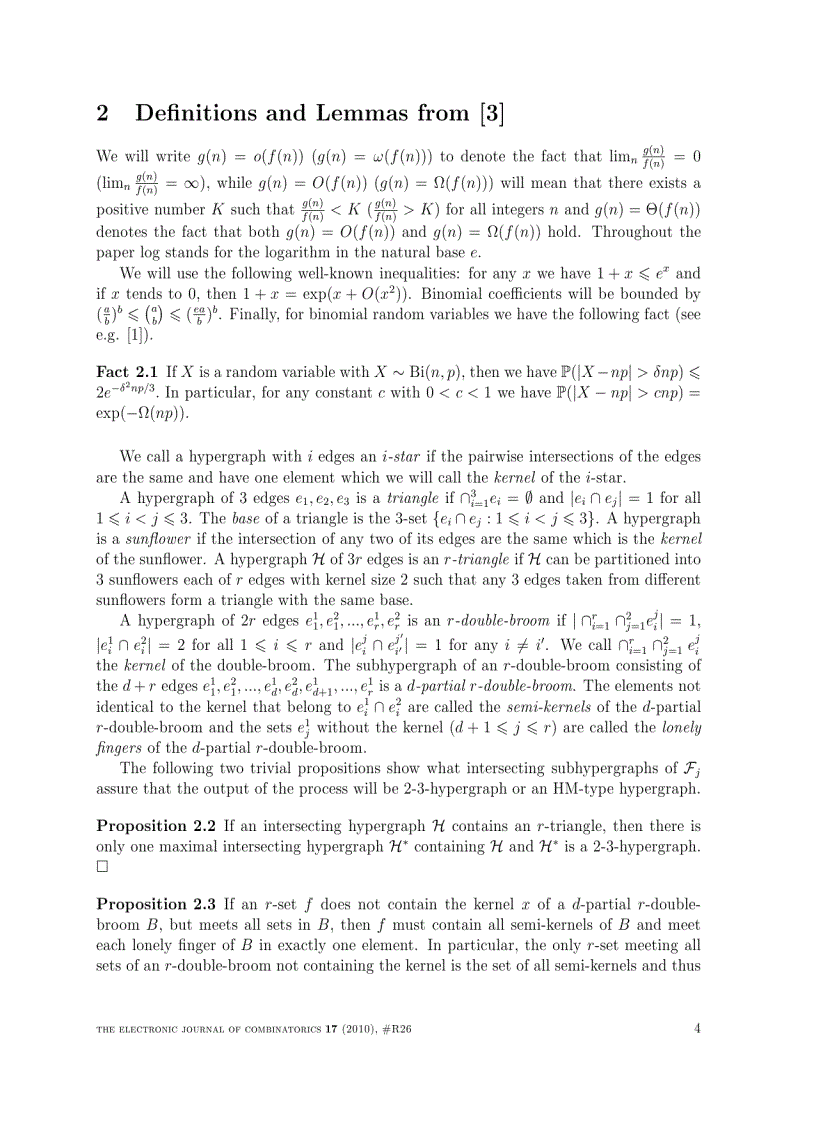 image for page On randomly generated non trivially intersecting hypergraphs