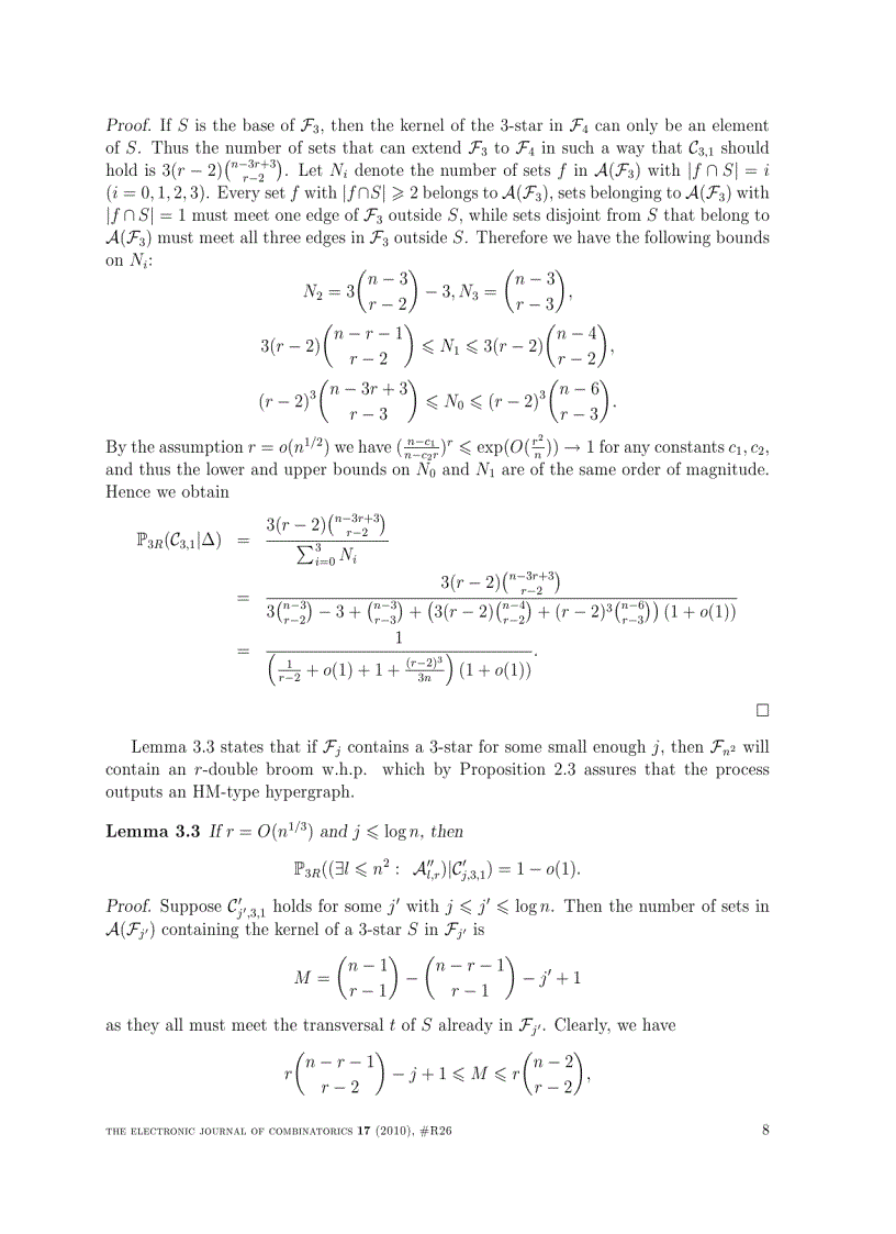 image for page On randomly generated non trivially intersecting hypergraphs