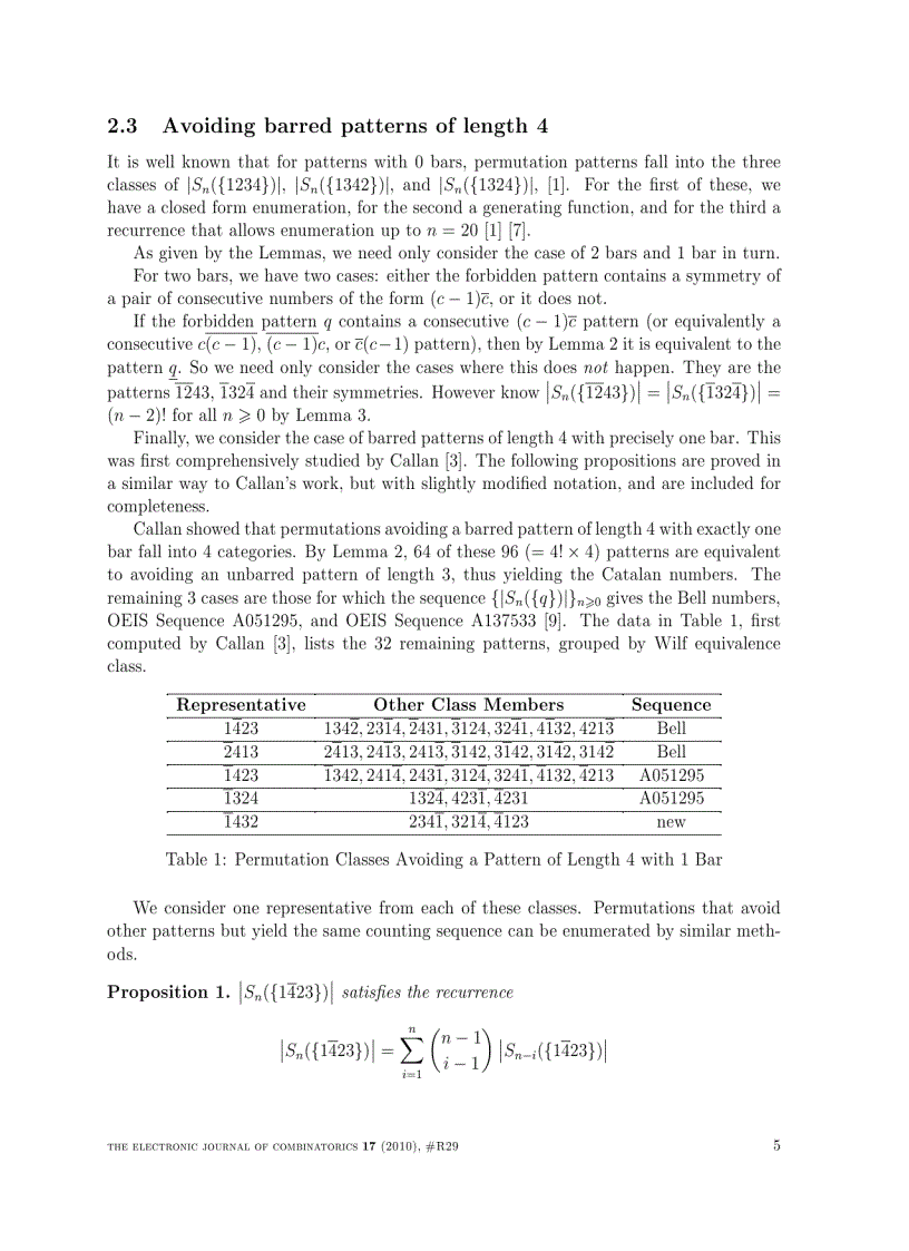 image for page Enumeration Schemes for Permutations Avoiding Barred Patterns