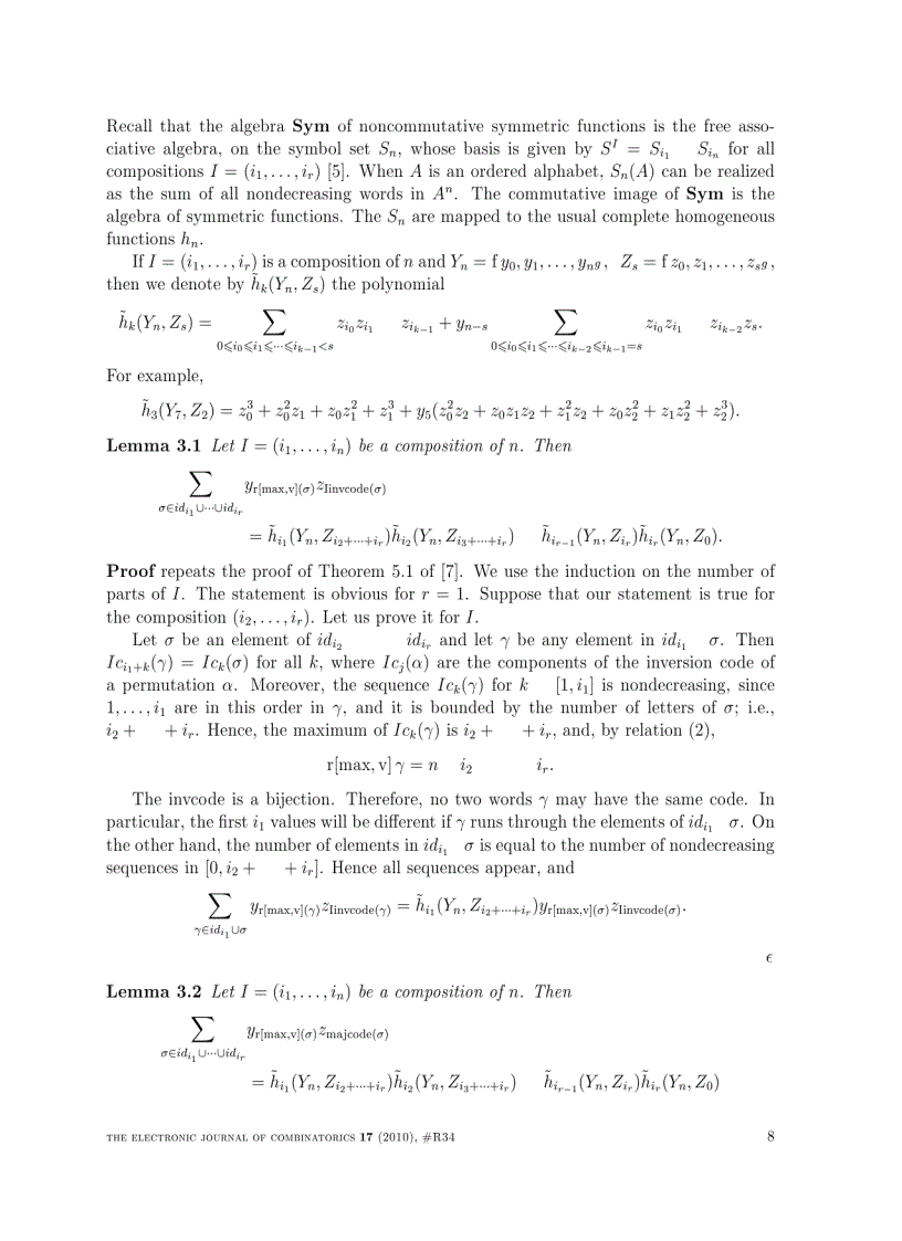 image for page MacMahon s theorem for a set of permutations with given descent indices and right maximal records