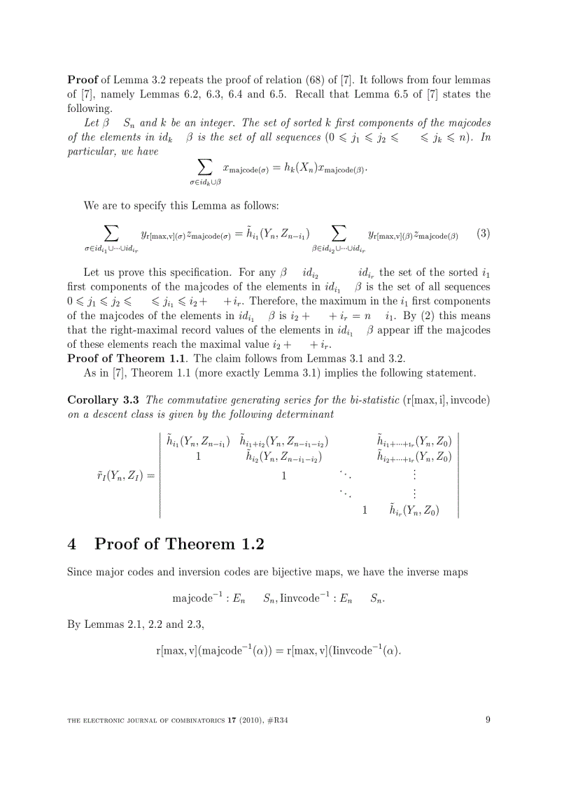 image for page MacMahon s theorem for a set of permutations with given descent indices and right maximal records