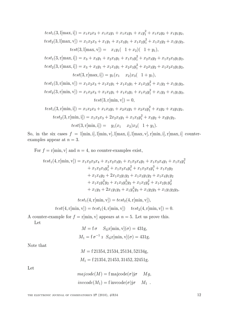 image for page MacMahon s theorem for a set of permutations with given descent indices and right maximal records