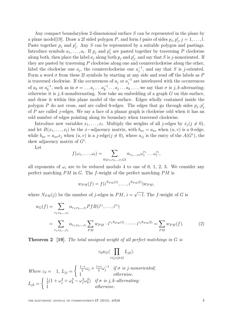 image for page Enumeration of perfect matchings of a type of quadratic lattice on the torus