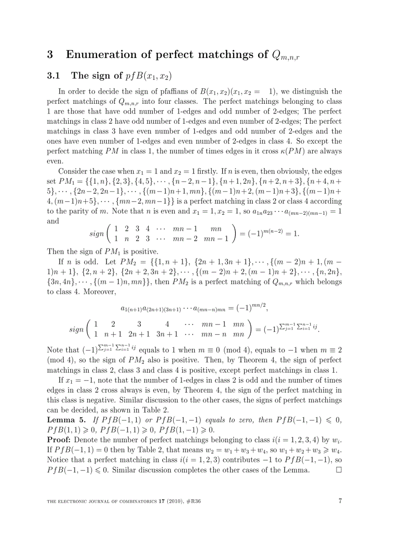 image for page Enumeration of perfect matchings of a type of quadratic lattice on the torus