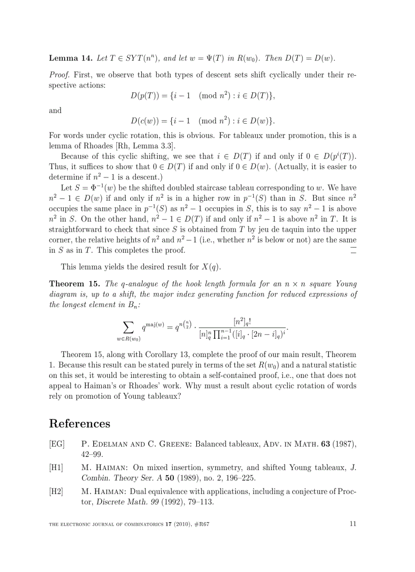image for page Cyclic sieving for longest reduced words in the hyperoctahedral group