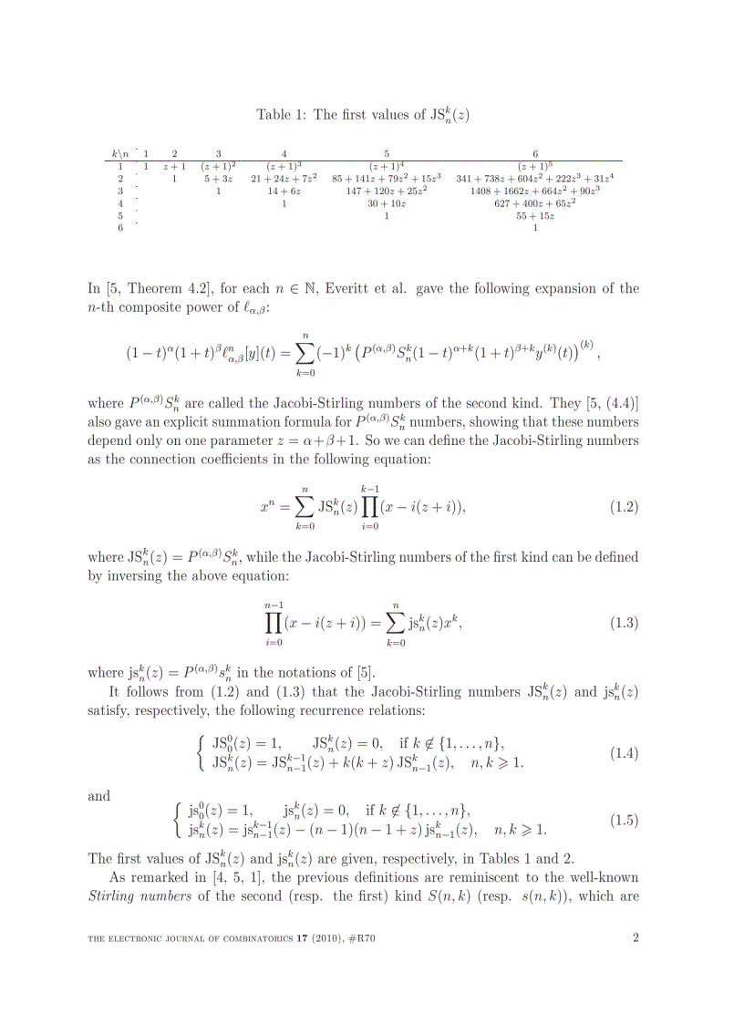 image for page Combinatorial interpretations of the Jacobi Stirling numbers