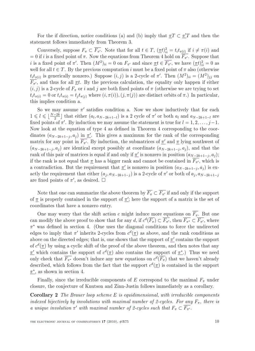 image for page Equidimensionality of the Brauer loop scheme