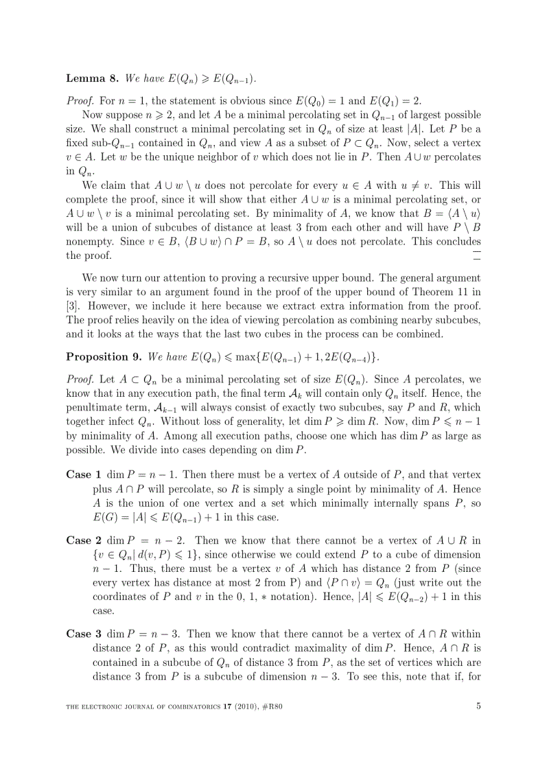 image for page Largest minimal percolating sets in hypercubes under 2 bootstrap percolation