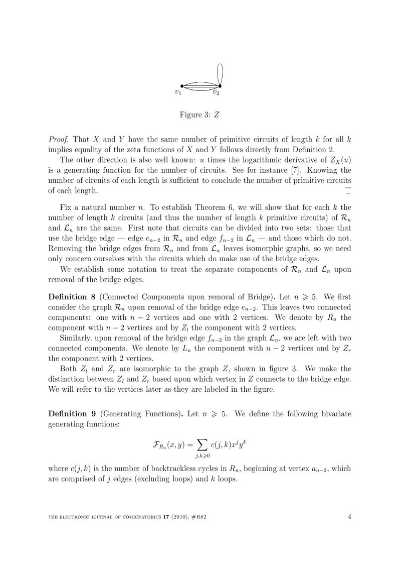 image for page An Inﬁnite Family of Graphs with the Same Ihara Zeta Function