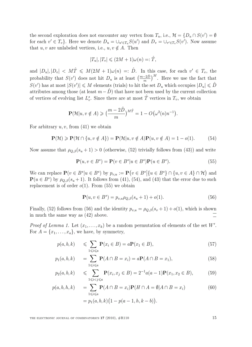 image for page The largest component in an inhomogeneous random intersection graph with clustering