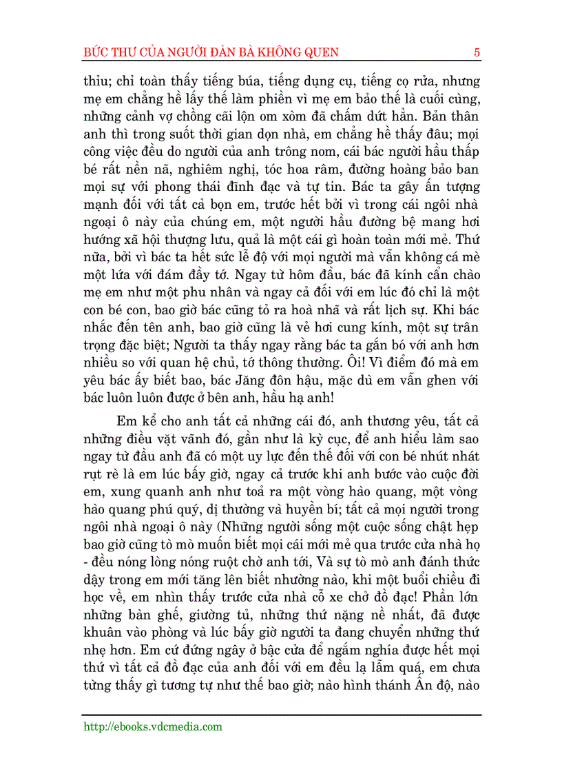 image for page Bức thư của người đàn bà không quen