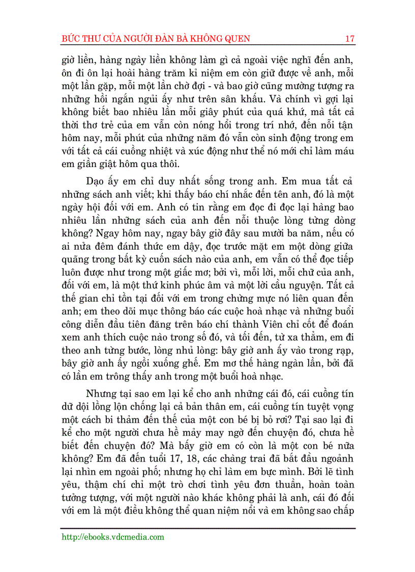 image for page Bức thư của người đàn bà không quen