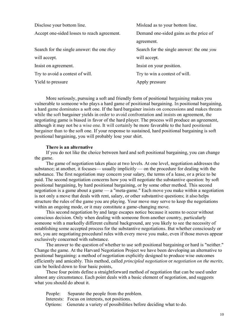 image for page Getting to yes english version