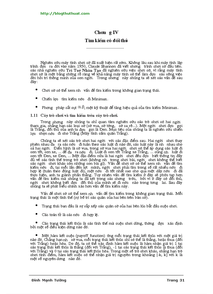 image for page Giáo trình trí tuệ nhân tạo Đinh Mạnh Tường