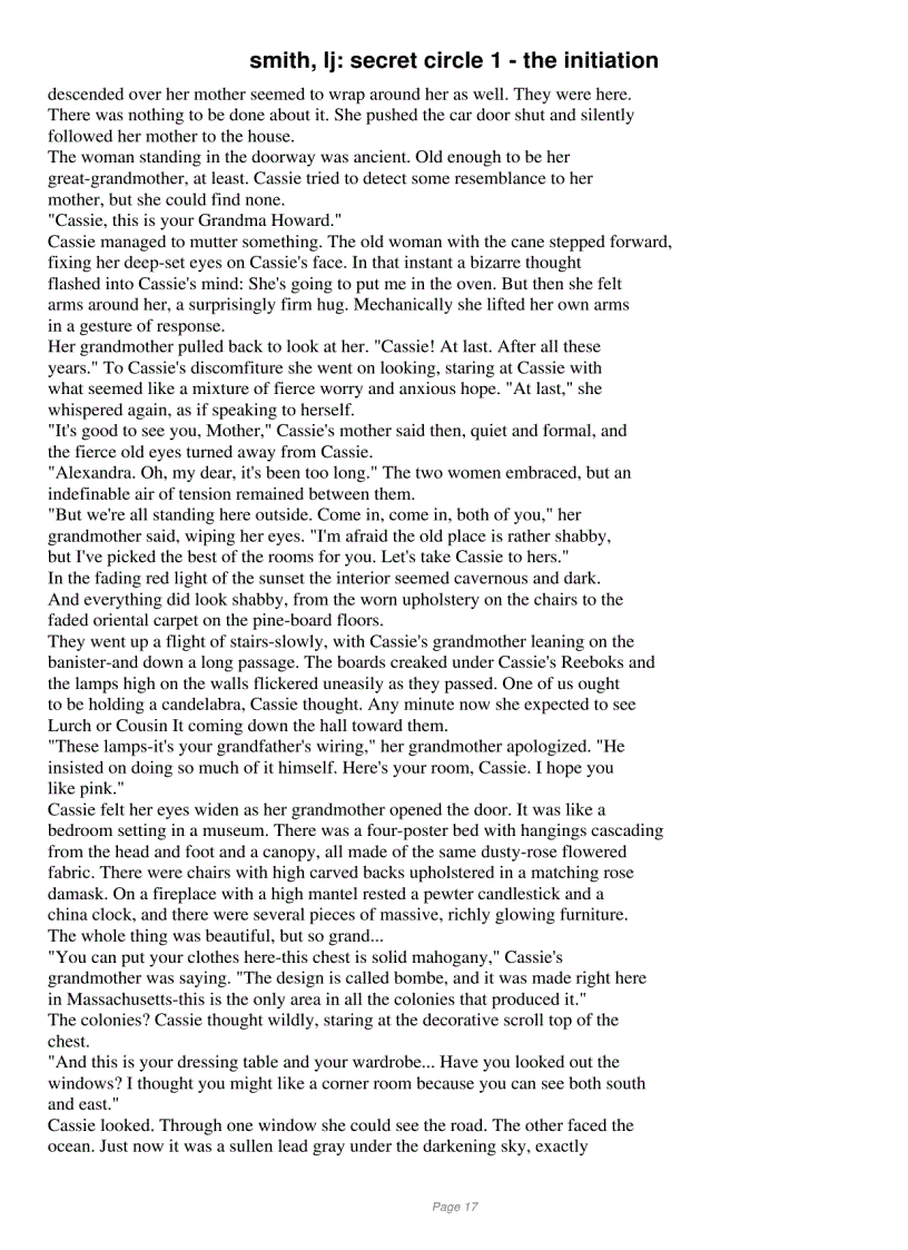 image for page The Secret Circle trilogy Lisa Jane Smith