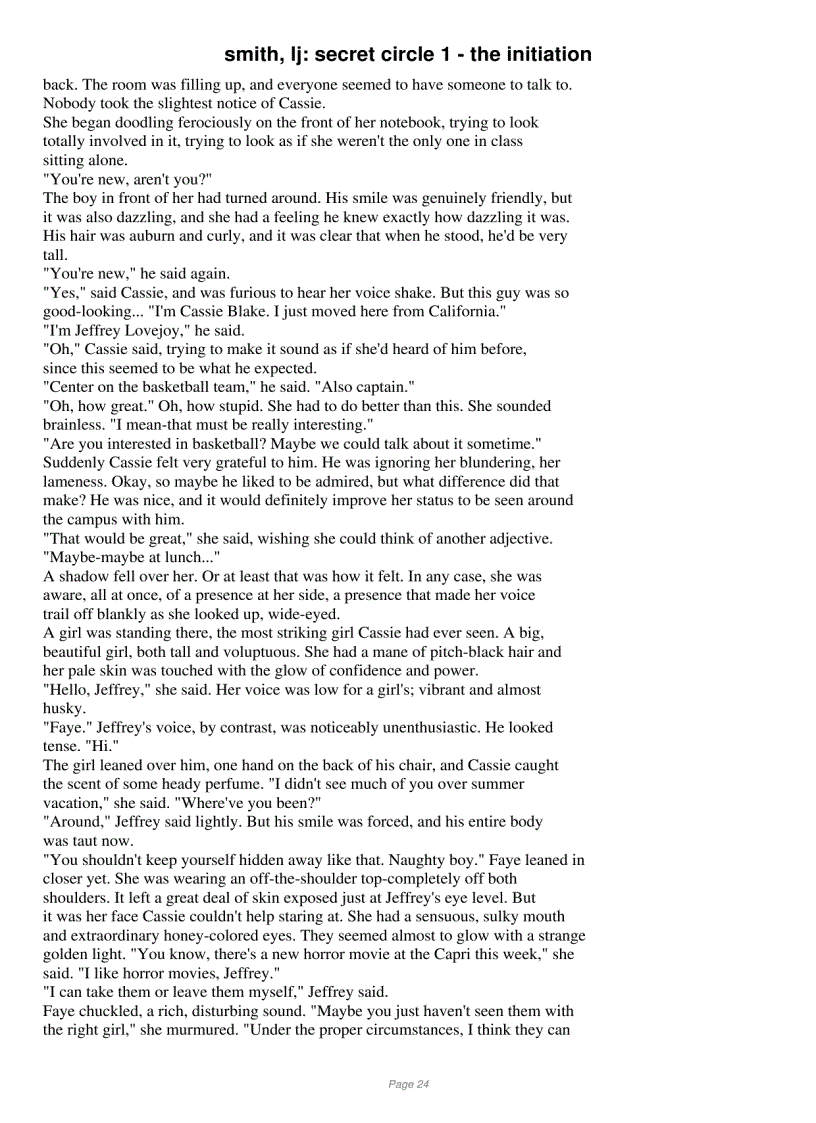 image for page The Secret Circle trilogy Lisa Jane Smith