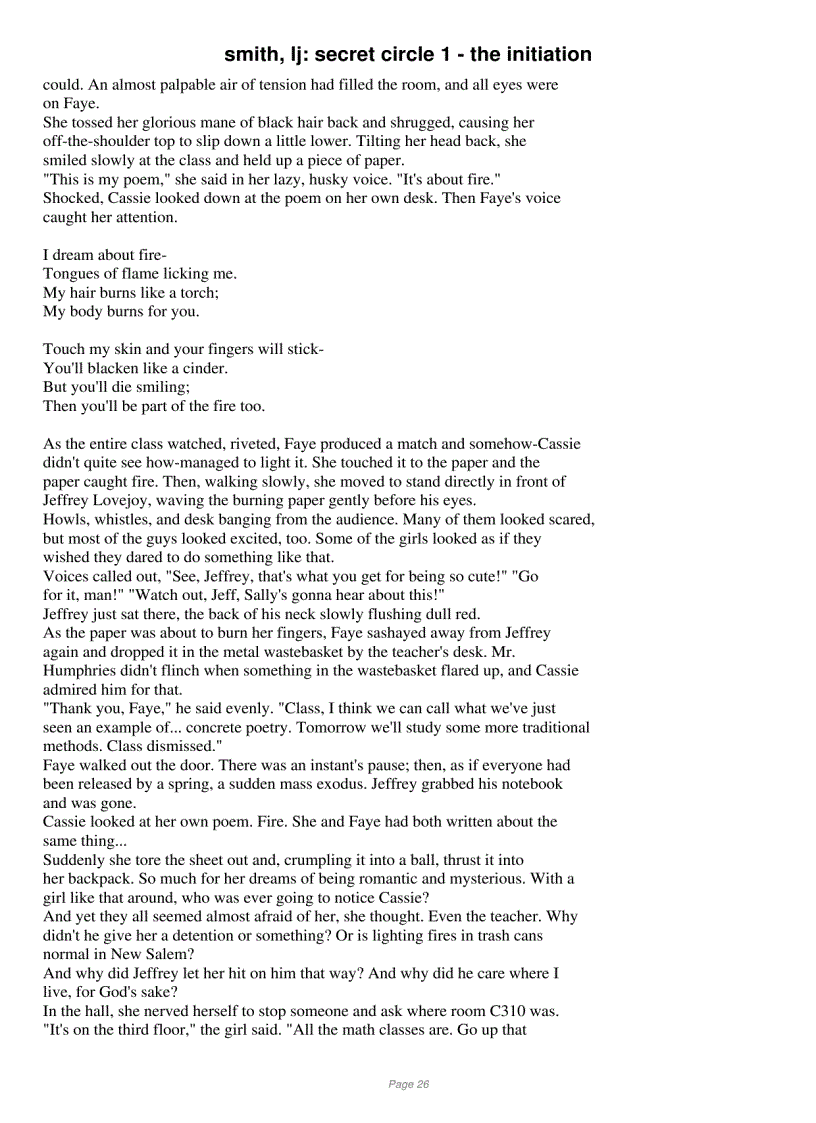 image for page The Secret Circle trilogy Lisa Jane Smith