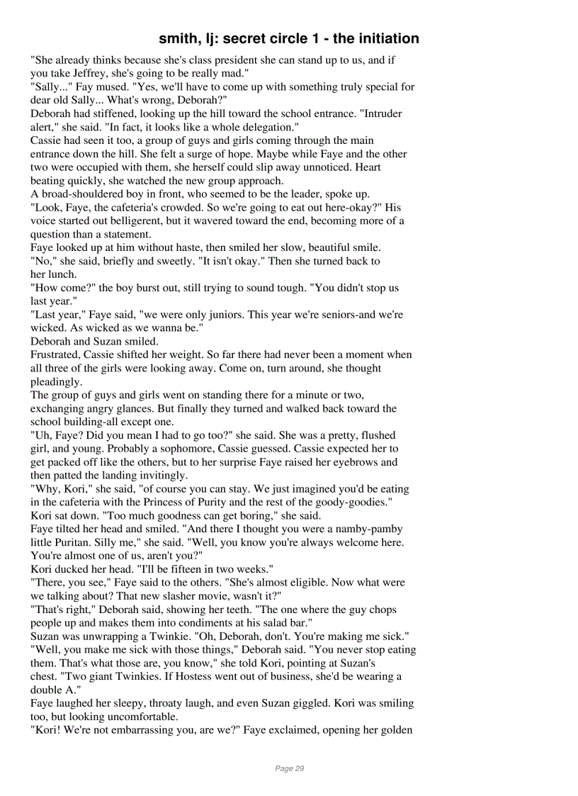 image for page The Secret Circle trilogy Lisa Jane Smith