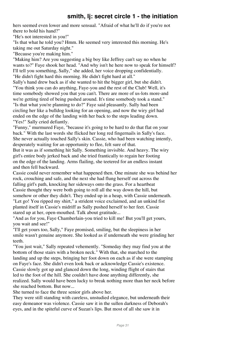 image for page The Secret Circle trilogy Lisa Jane Smith