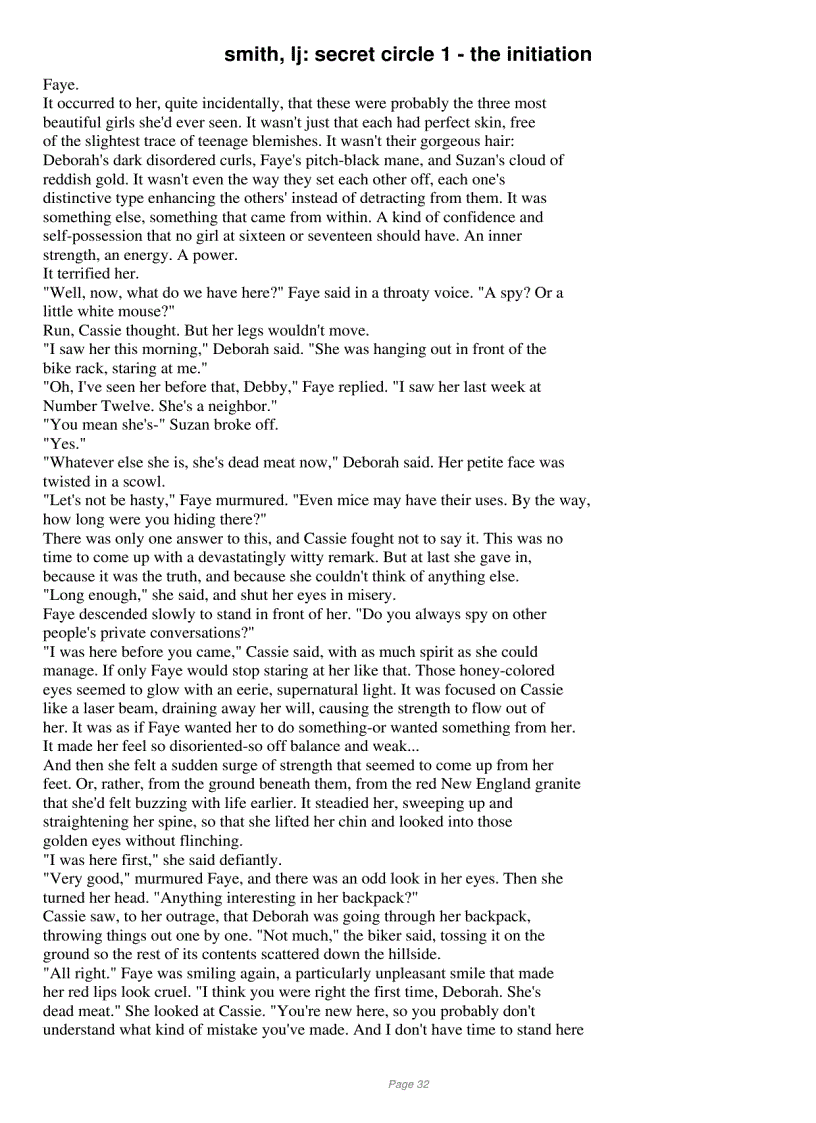 image for page The Secret Circle trilogy Lisa Jane Smith