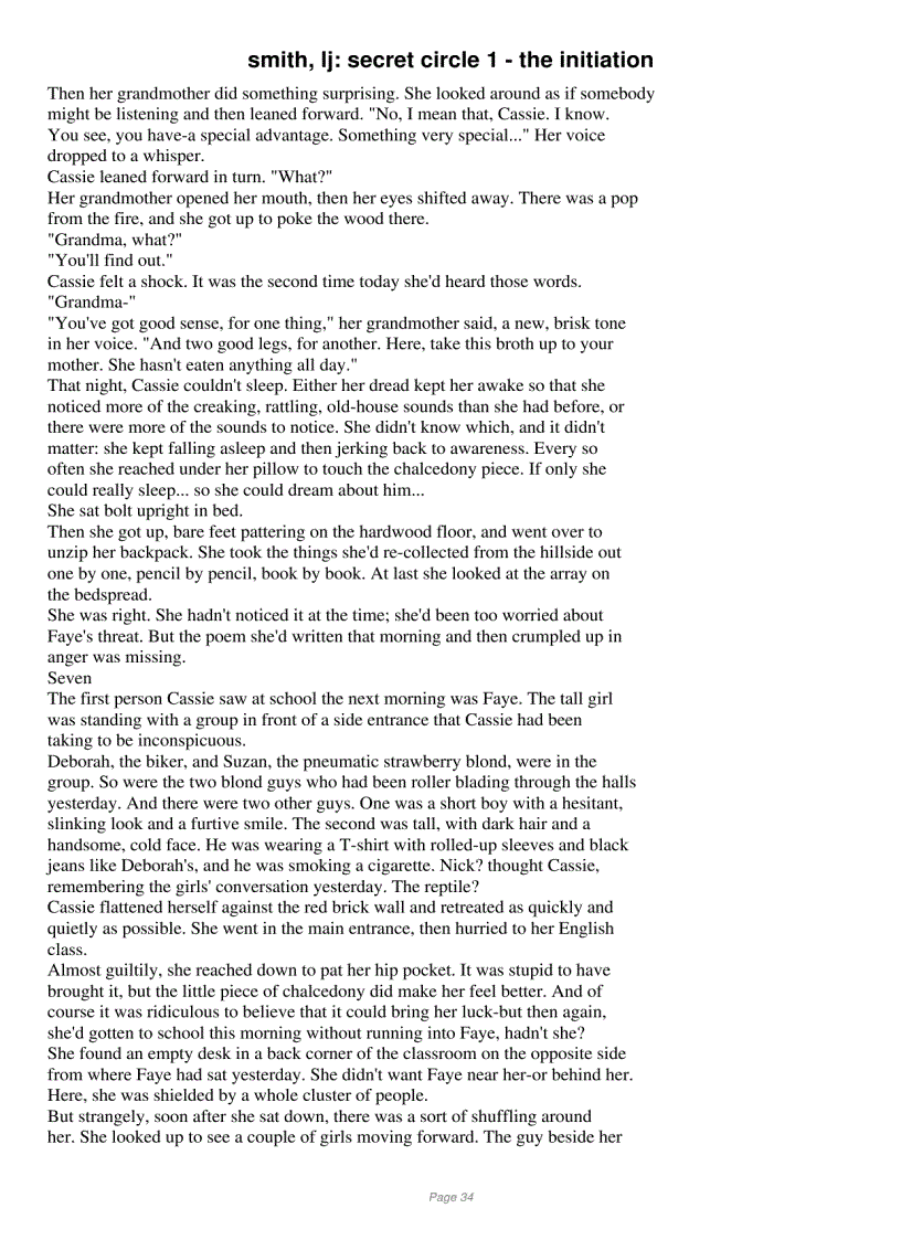 image for page The Secret Circle trilogy Lisa Jane Smith