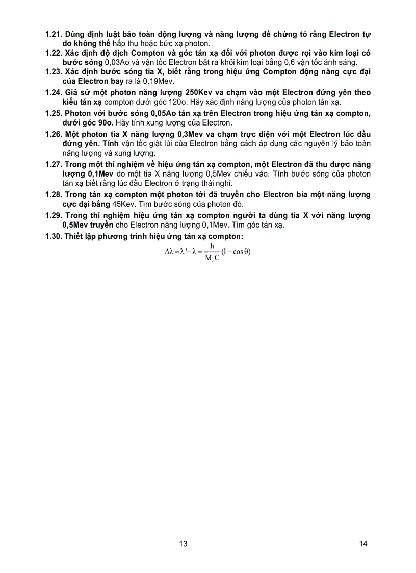 image for page Bài tập vật lý nguyên tử và hạt nhân