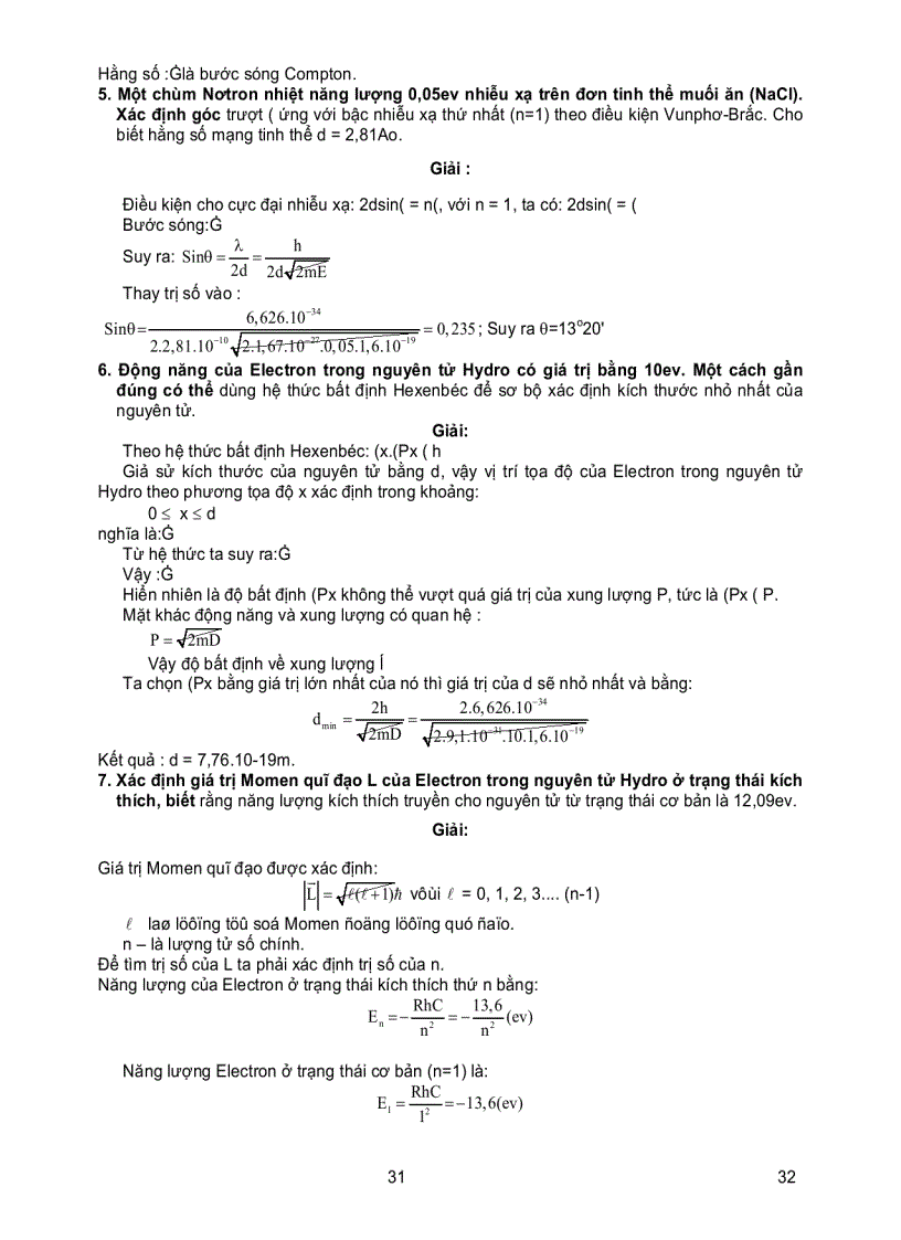 image for page Bài tập vật lý nguyên tử và hạt nhân