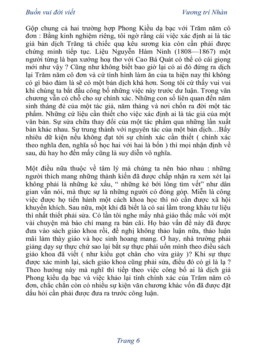 image for page Buồn vui đời viết Vương trí Nhàn