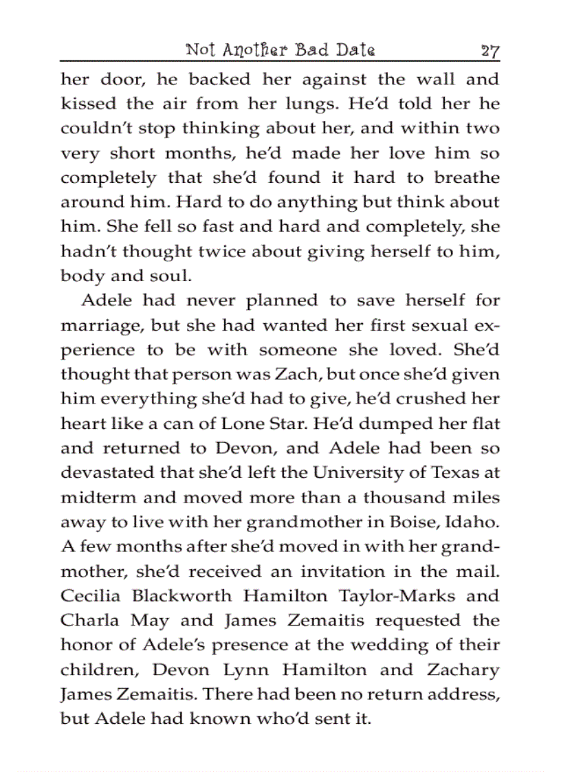 image for page EBOOK Not Another Bad Date