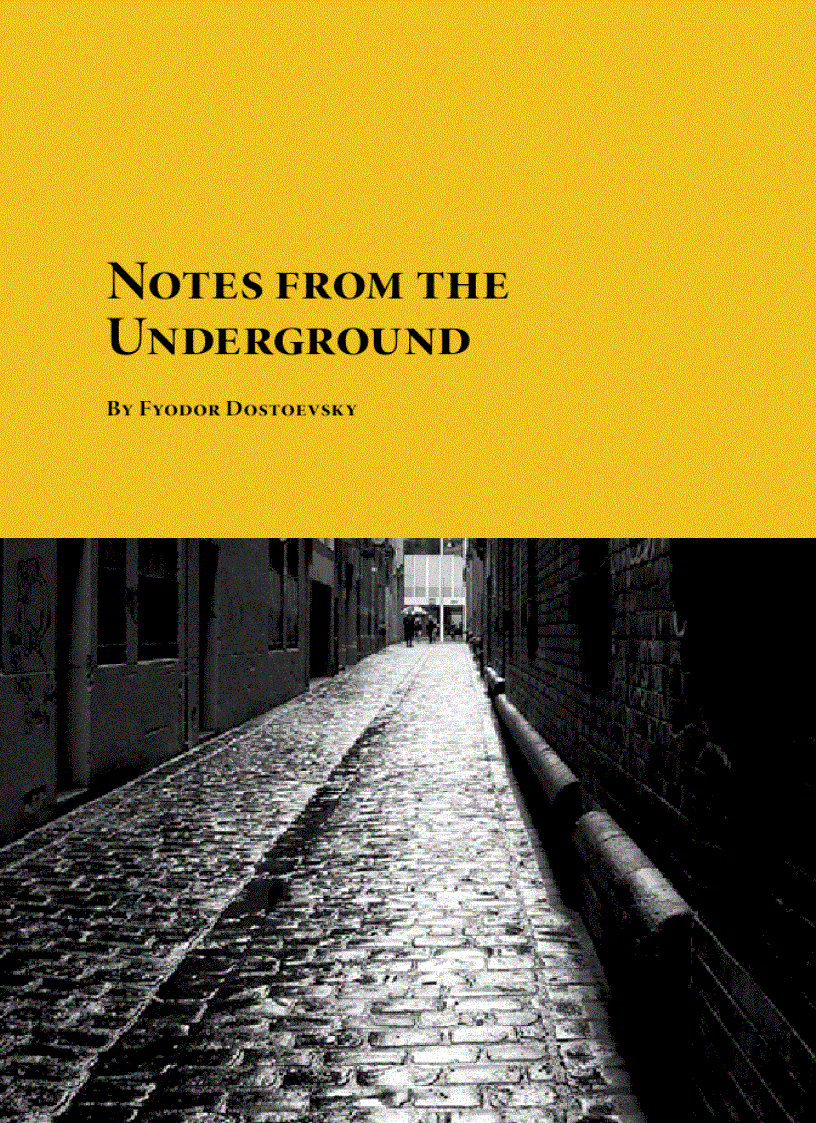 EBOOK Notes from the Underground