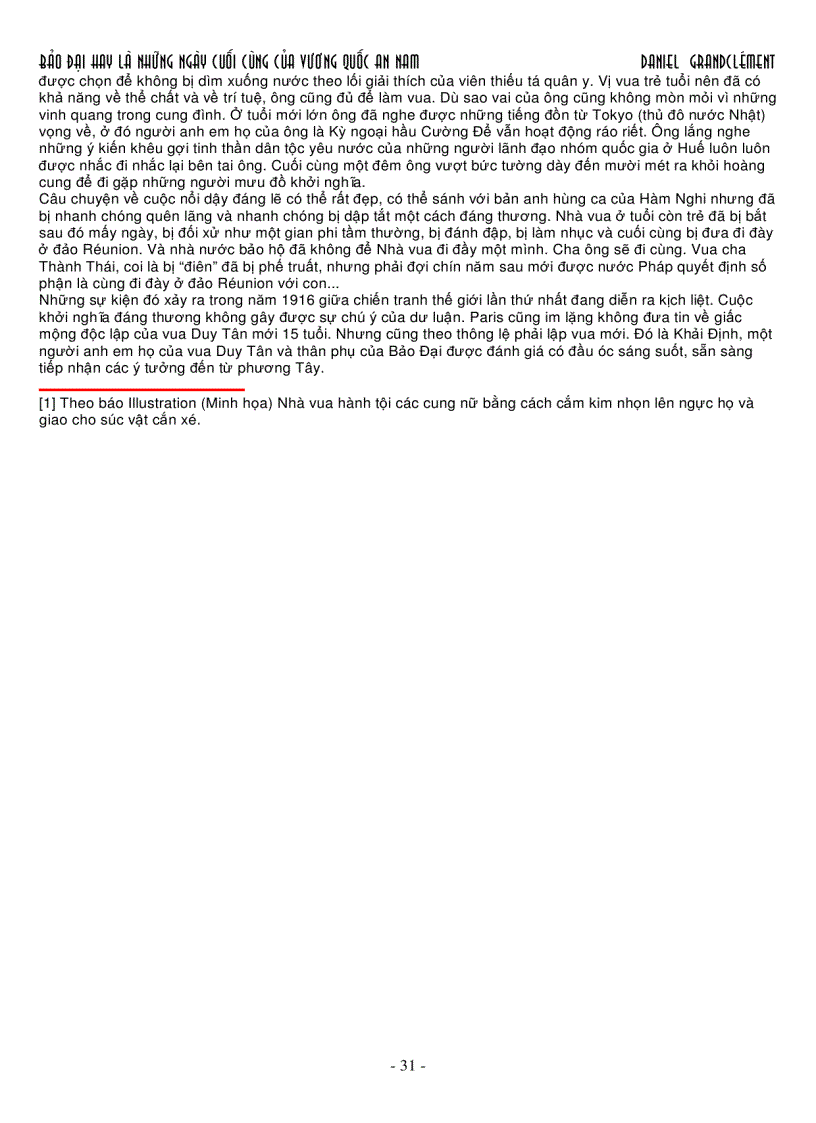 image for page Ebook Bảo Đại hay là những ngày cuối của vương quốc An Nam