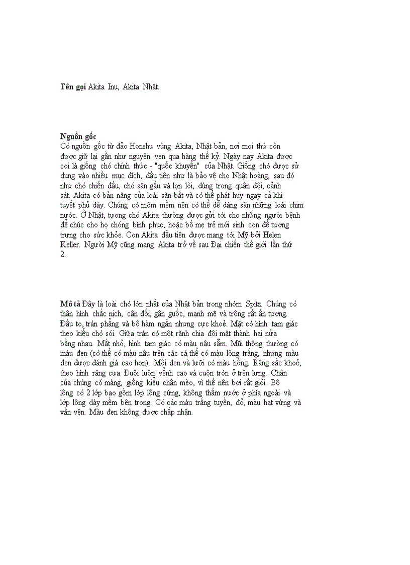 image for page Danh mục các giống chó