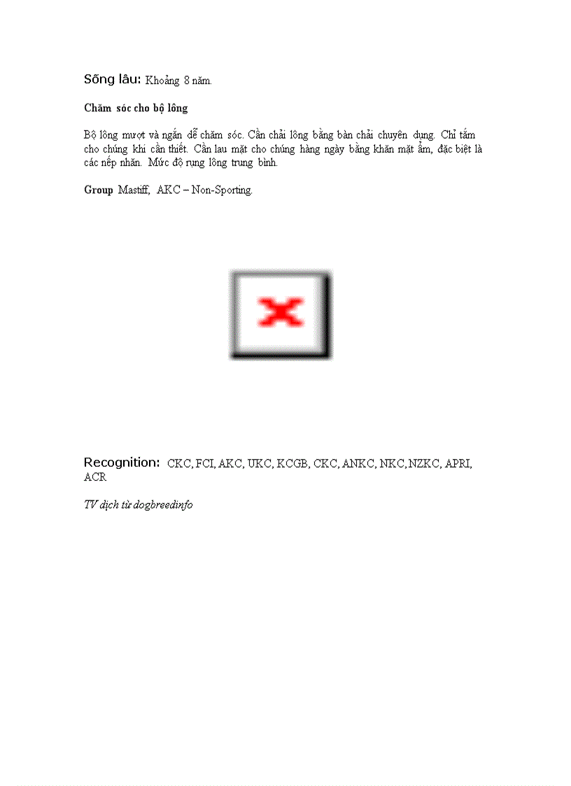 image for page Danh mục các giống chó