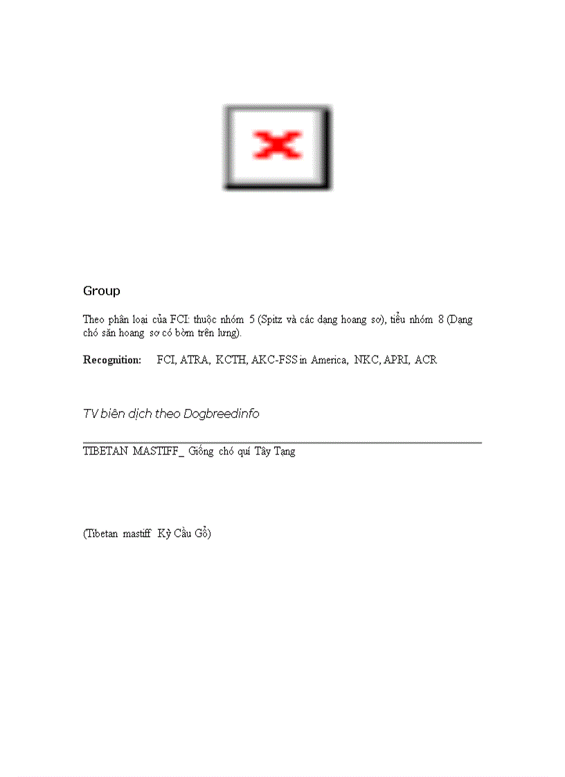 image for page Danh mục các giống chó