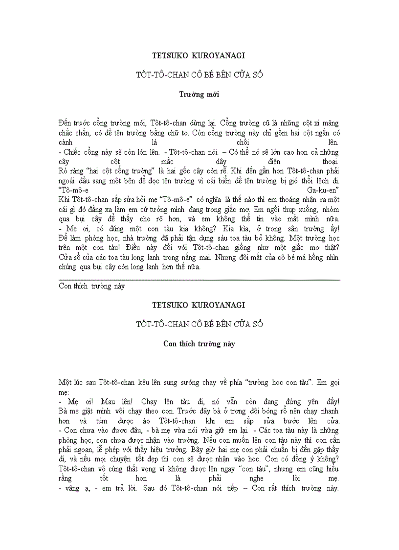 image for page Tốt tô chan cô bé bên cửa sổ