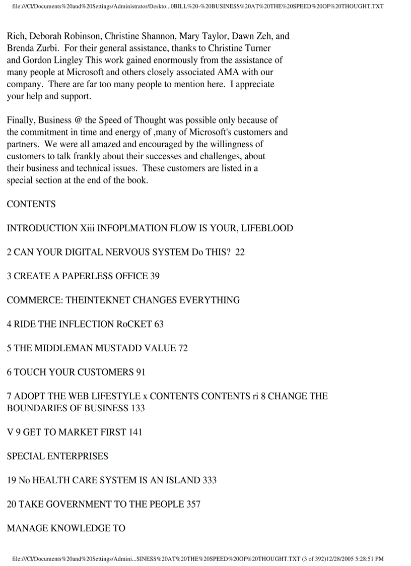 image for page Ebook Bill Gates business at the speed of thought