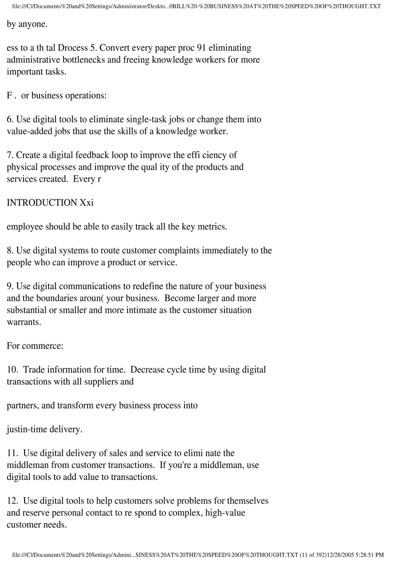 image for page Ebook Bill Gates business at the speed of thought