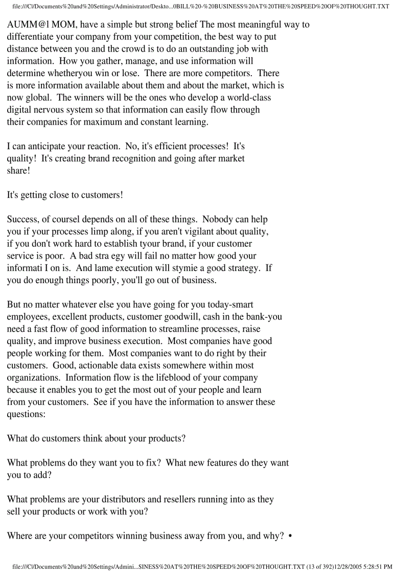 image for page Ebook Bill Gates business at the speed of thought